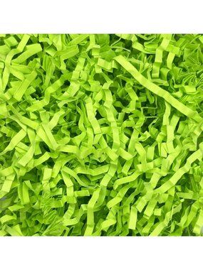 Fluorescent Green Crinkle Cut Paper Shred Filler - 10 LB for Gift Baskets